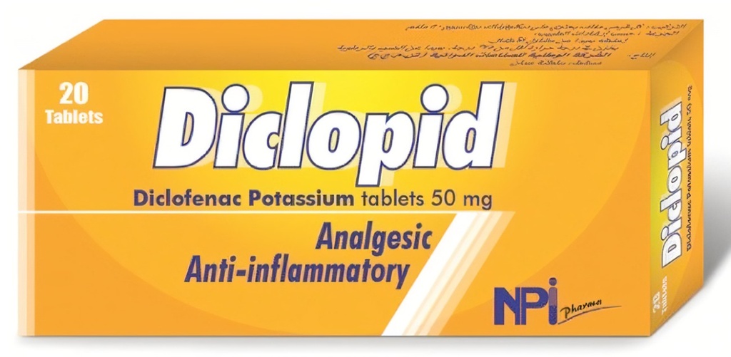 DICLOPID 50MG 20S