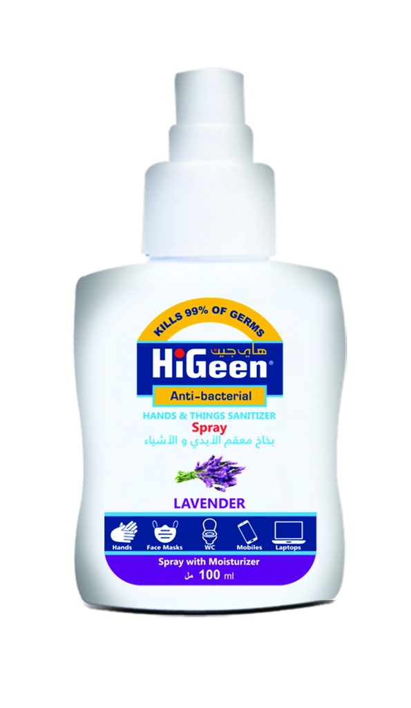 HIGEEN H/SPRAY LAVENDER 100ML