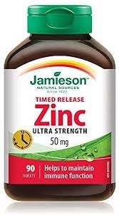 JAMIESON ZINC 50MG TABLET 90S