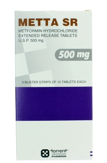 METTA SR 500MG 30