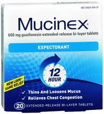 MUCINEX 600MG 20S
