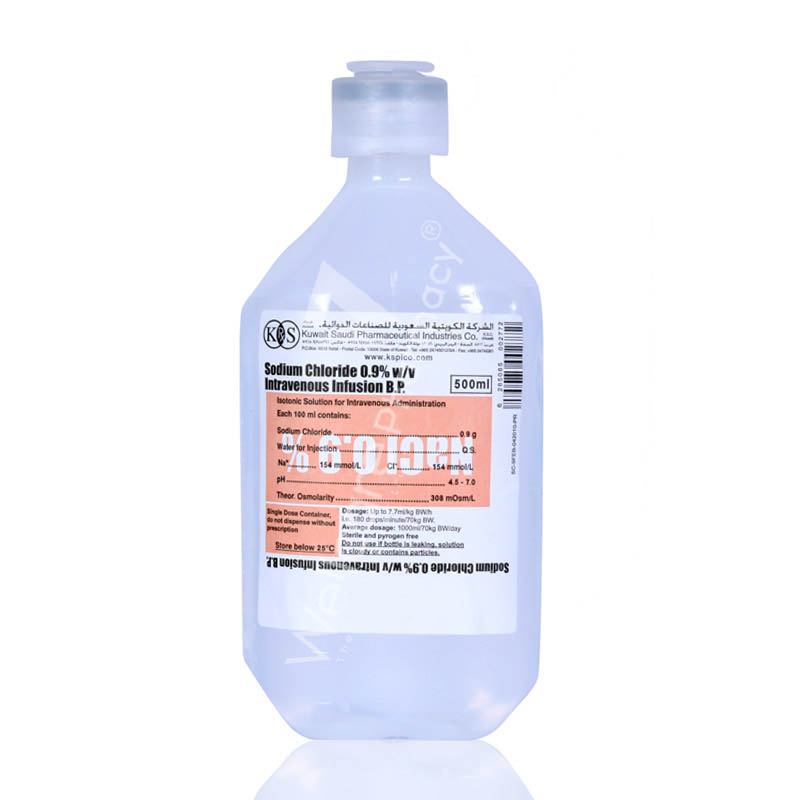 SODIUM CHLORIDE 0.9% SOLUTION 500ML