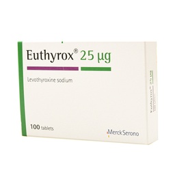 [13117000] EUTHYROX 25MCG 100s