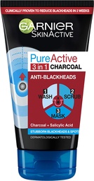 [482] GARNIER 3IN1 CHARCOAL MASK 150ML