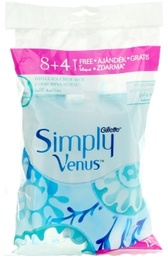 [60] GILLETTE SIMPLY VENUS 2BLADES 8+4